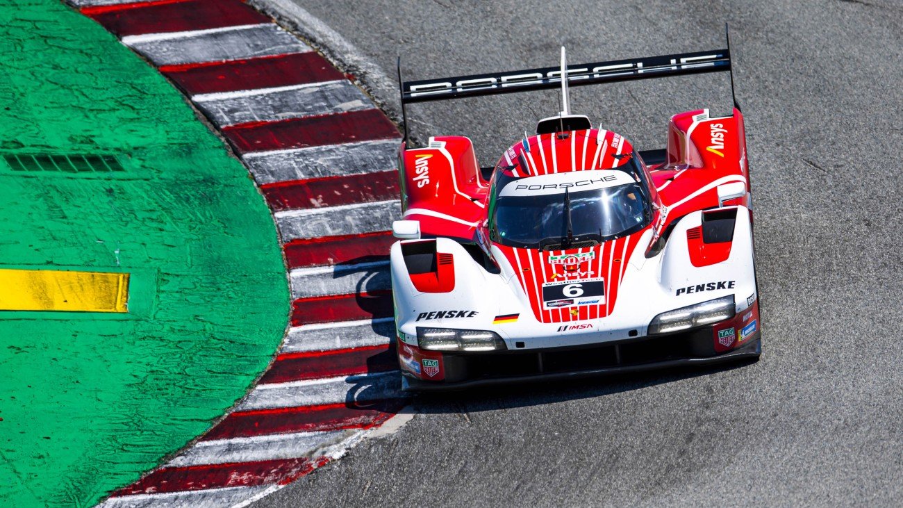 Porsche back home with a double front row start and a podium from Laguna Seca 